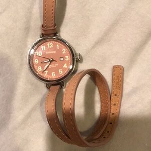 Shinola Birdy Pink Face with Pink Double Strap